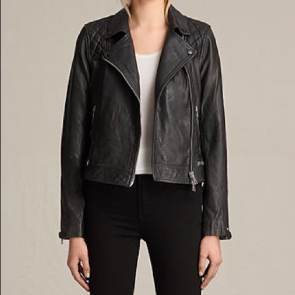 All Saints Jackets & Blazers - All Saints Leather Biker Jacket